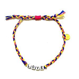 Boho Surfer Beach Friendship Love Letter Bracelet